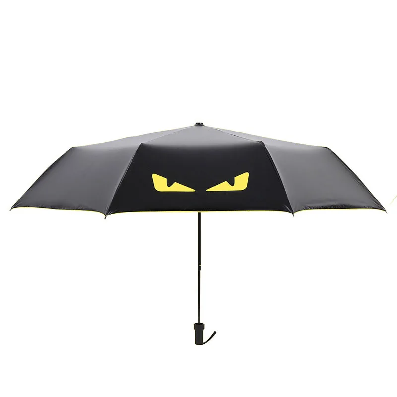8 Bone Creative Devil Eyes Sun Protection Umbrella Black Coating Three