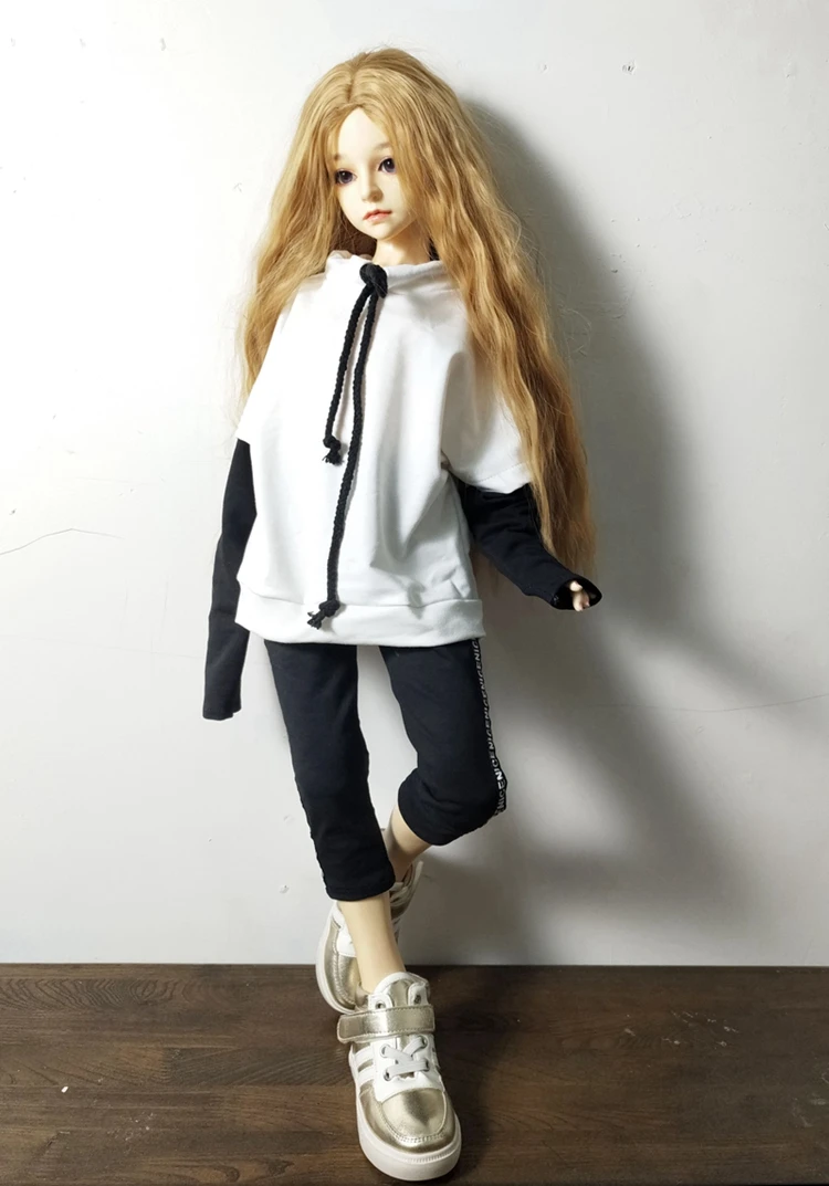 Cute Doll Cotton Pedicure Black Pants Suitable For BDJ Sexy Girl Fashion Wild Solid Color Black Leggings Pants Doll Accessories