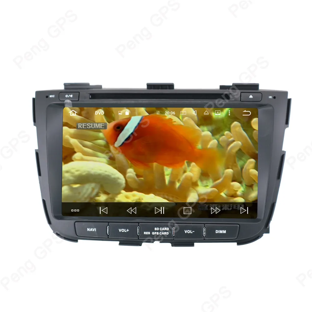 Clearance Octa Core 2 Din Android 8.0 for Kia Sorento 2012 2013 2014 2015 GPS Navigation Built in CD DVD Player Bluetooth 1080P Headunit 3
