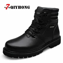 Высококачественные винтажные мужские мотоциклетные ботинки; большие размеры 37-48; зимние теплые мужские ботинки; зимние ботинки