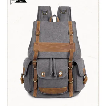 

Stylish Travel Large Capacity Backpack Male Luggage Shoulder Bag Computer Backpacking Men Functional Versatile Bags grey/black