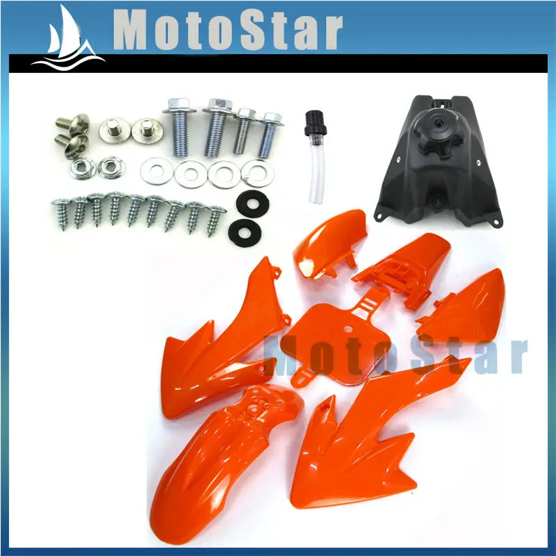Оранжевые пластиковые комплекты обтекателей крыла + винты бензиновый топливный