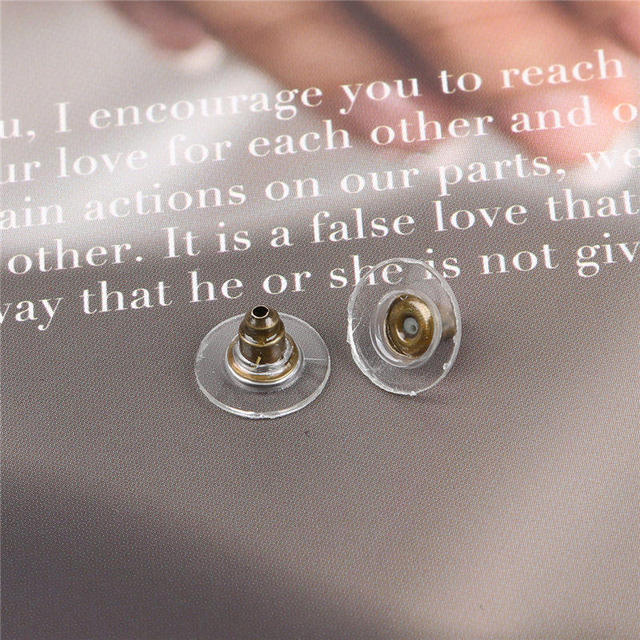 Earrings Jewelry Accessories Silicone Round Earring Back Hooks Stoppers Ear Post Nuts Plugging for DIY Jewelry Findings
