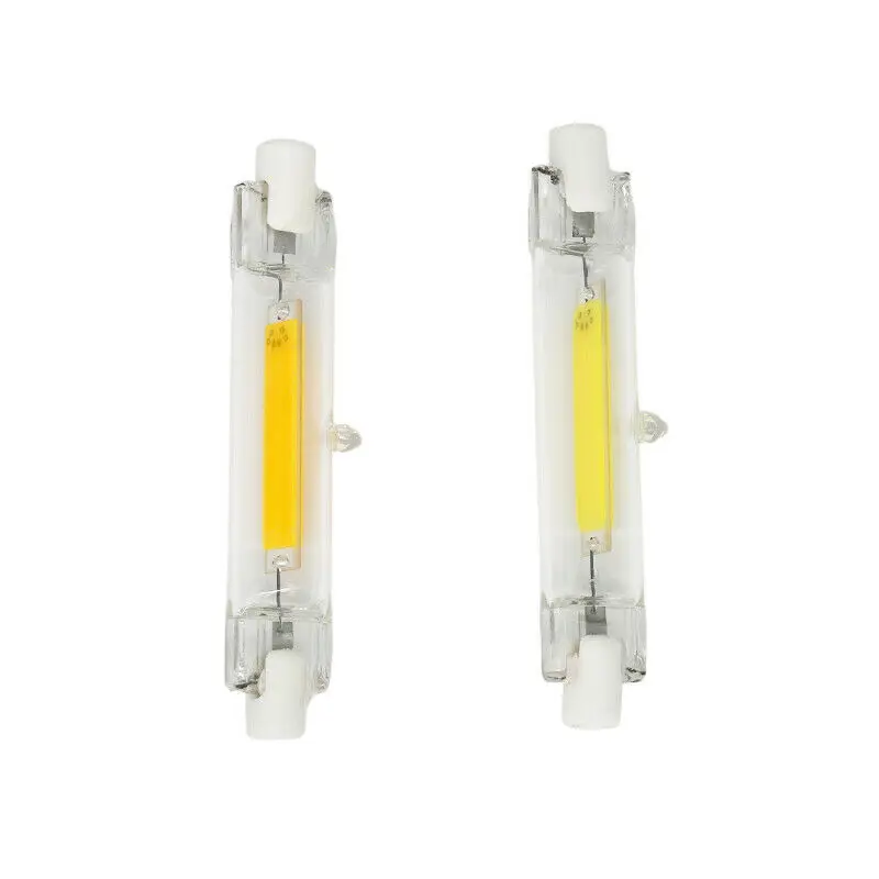 

R7s LED Bulb Dimmable Glass Ceramic Tube Light 6W 12W 78mm 118mm Replace Halogen