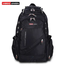 MAGIC UNION Brand Design Men s Travel Bag Man Swiss Backpack Polyester Bags Waterproof Anti Theft