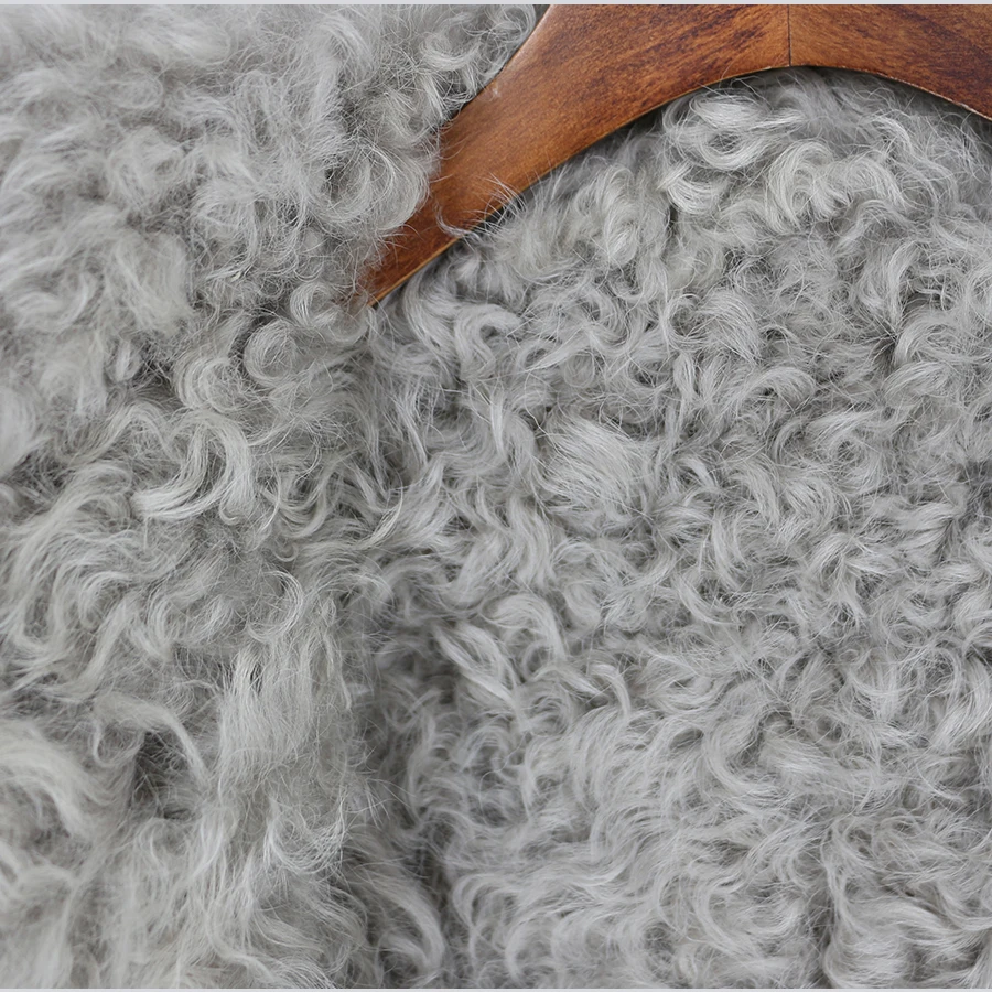 OFTBUY, зимняя куртка для женщин, настоящее двустороннее меховое пальто, натуральная монгольская овечья шерсть, парка, Байкерская уличная одежда, винтажная мода