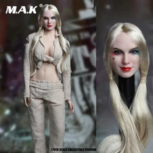 1/6 Scale Suicide Squad SET018-B Female Joker Head Sculpt& Prison Clothes Set For 12 Action Figure Toys Accessories crazy toys suicide squad the joker 1 6th scale pvc collectible figure model toy 12 30cm kt3861