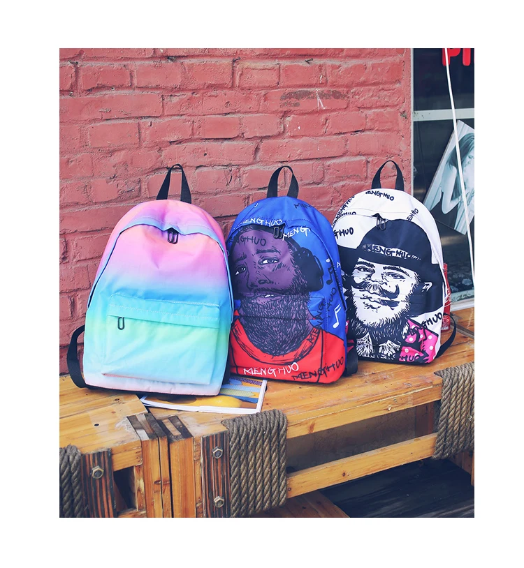 Menghuo Newest Women Backpacks 3D Printing Backpack Female Trendy Designer School Bags Teenagers Girls Men Travel Bag Mochilas (32)