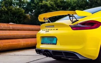 

For 2013-15 Cayman 981 Trunk Spoiler// GT4 Style Rear GT Wing Carbon Fiber CF