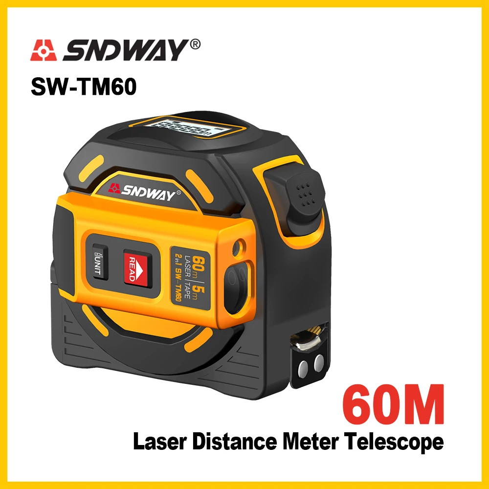 SNDWAY лазерный дальномер Многофункциональный самоблокирующийся ручной инструмент устройства лазерный дальномер