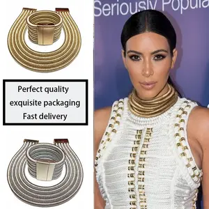 Jewelry-Set Bracelet Choker Kim Kardashian Statement Women African Fashion Bohemia Jewelry-Set Bracelet Choker Kim Kardashian Statement Women African Fashion Bohemia