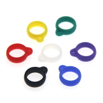 

100pcs 13mm Silicone Lanyard Vape Ring DIY Protective for 13mm-25mm Juu Relx POD Ecig Vaporizer Atomizer vape