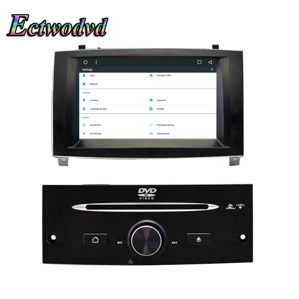 Clearance Ectwodvd 7inch Octa Core Android 8.1 Car DVD GPS Navigation Radio Stereo for Peugeot 407 2004 2005 2006 2007 2008 2009 2010 9