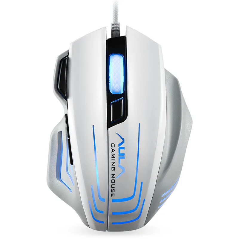 

AULA USB Gaming Mouse Macro Wired 2000DPI 6 Colors Led Backlit PC Mouse Gamer Professional Ergonomics Design Mouse for Computer