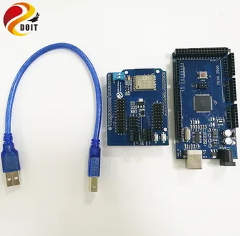 

DOIT Free shipping Wireless WiFi Web Sever Shield + from Esp8266 Esp-13 DIY Development Board Extension base DIY RC Toy