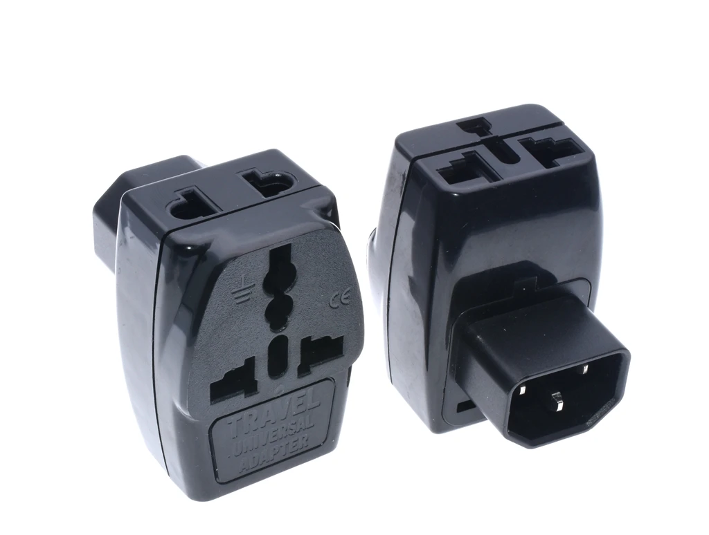 3 in 1 IEC 320 C14 Male to C13 Female Power Adapter PDU/UPS C13 Universal Female AU/US/UK/EU