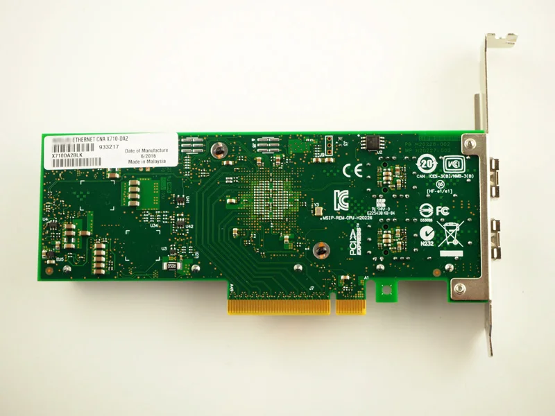 Сетевой SFP + 10 Гб двойной порт PCI e Ethernet конвергентный адаптер сетевой карты X710