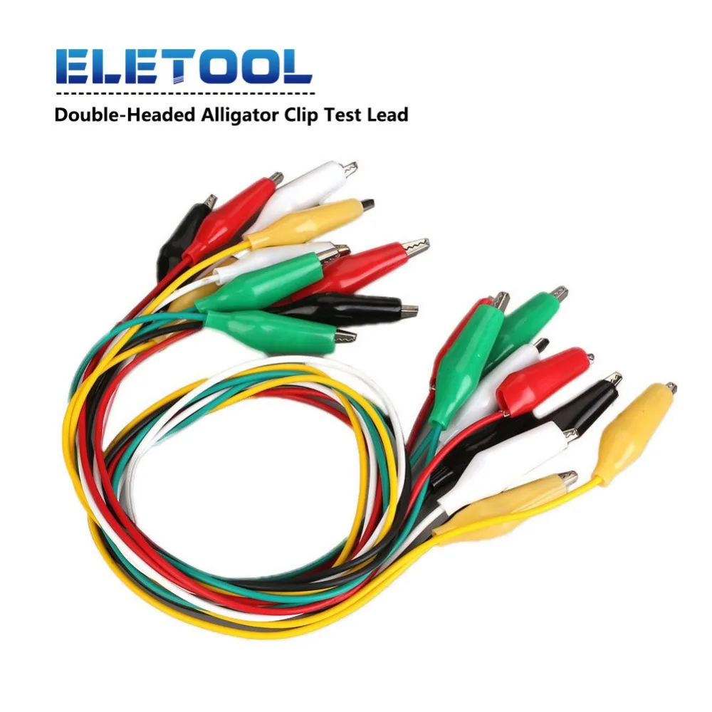 1/5/10pcs Alligator Clips Electrical DIY Test Leads Set Alligators
