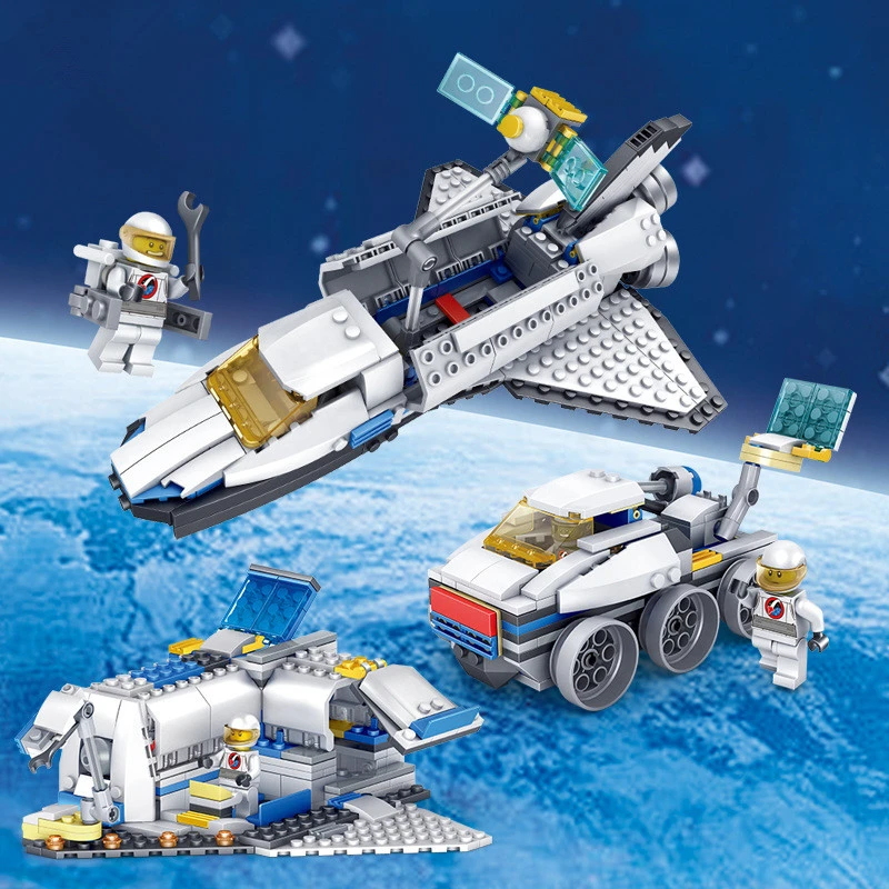 KAZI Building Blocks Space Shuttle Model Brick Educational Toys For Children Vacation Camping 3 IN 1 Block Compatible Legoed KAZI Building Blocks Space Shuttle Model Brick Educational Toys For Children Vacation Camping 3 IN 1 Block Compatible Legoed