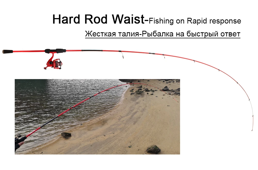 Spinpoler Solo Pro 1.98m Solid Tip UL Fishing Rod 3-22g Lure Weight Rock Fishing Rod Fast Action Ultralight Power Rod  (3)