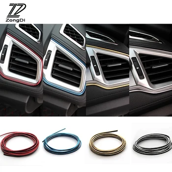

ZD 1X Interior Sticker Decoration Strip 5M For Mitsubishi asx outlander Fiat 500 ducato Seat leon mk2 Alfa Romeo 159 accessories