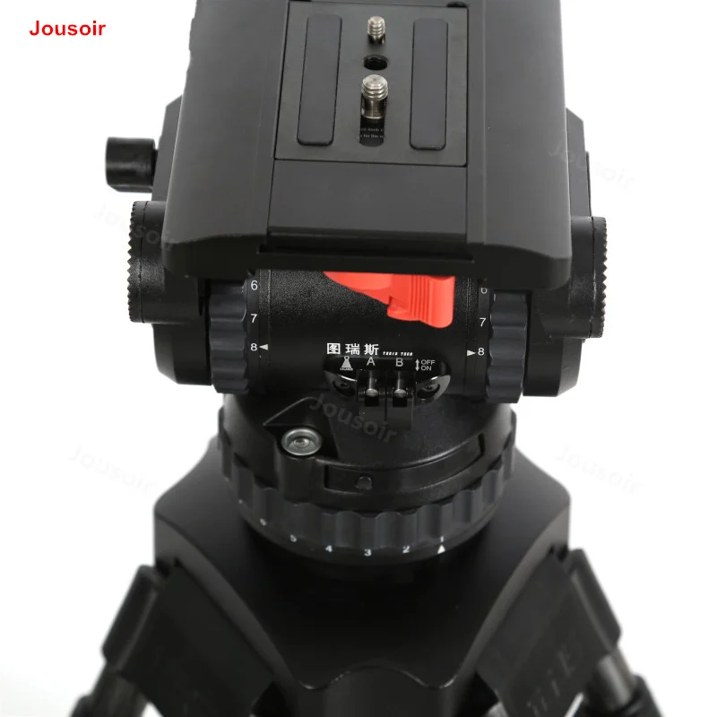 TX V20T плюс из углеродного волокна для камеры три штатив SLR камера Красный Регулируемый Гидравлический платформа CD50 T01