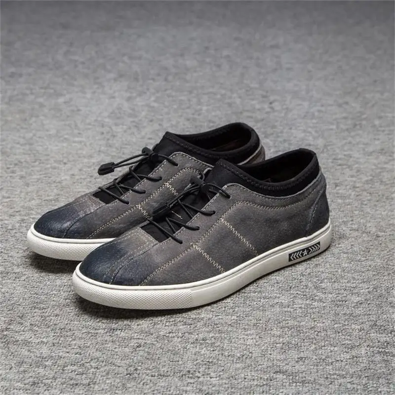 

Spring new men's shoes retro British and English lazy shoes leather breathable elastic tide shoes