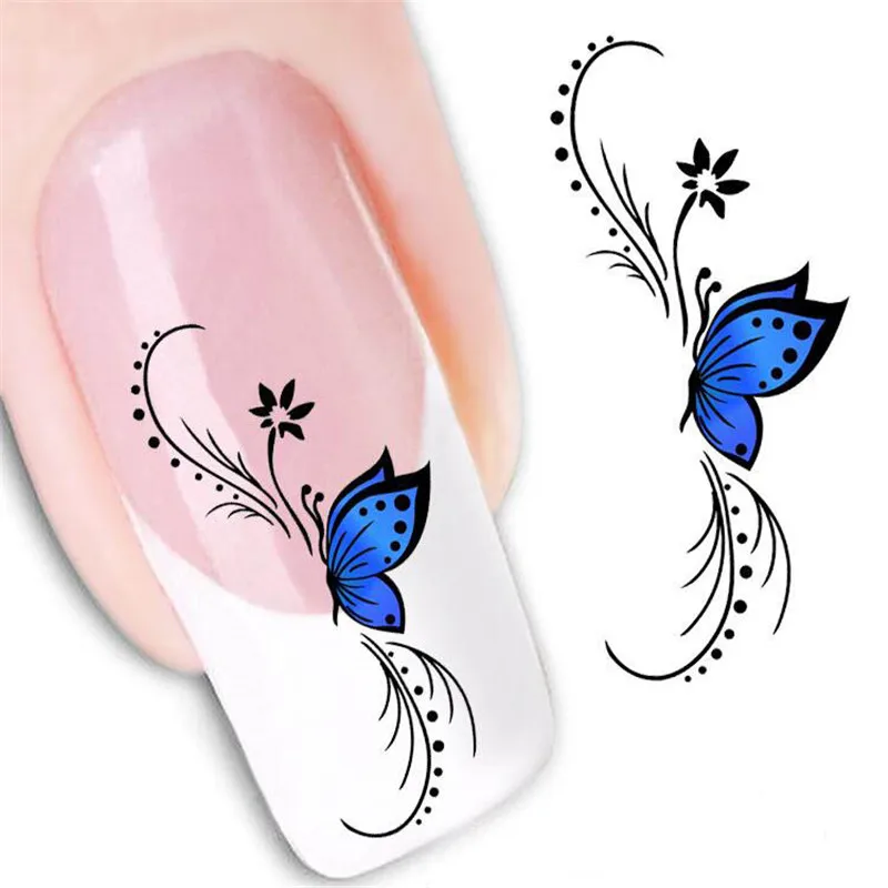 Nail Decorating Kits Ping The World Largest Pro 1 Set Nail Art Tips Transfer Foils Sticker Decoration Kit Adhesive Top Base Coat Manicure