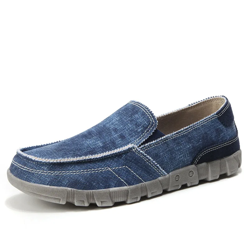 

Plus Size 47 48 Canvas Loafers New 2018 Spring Casual Driving Shoes Men's Sneakers Breathable Mens Flats Platform Sneakers