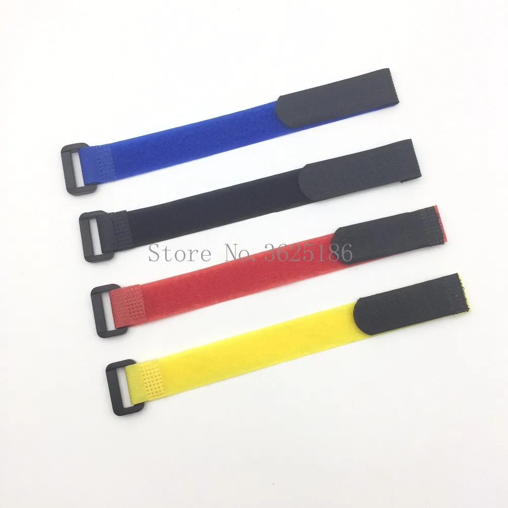 

10pcs High Quality 10PCS Strong 30*2cm/25*2cm Lipo Battery Tie Cable Tie Down Strap Colors For RC Helicopter Quadcopter Model