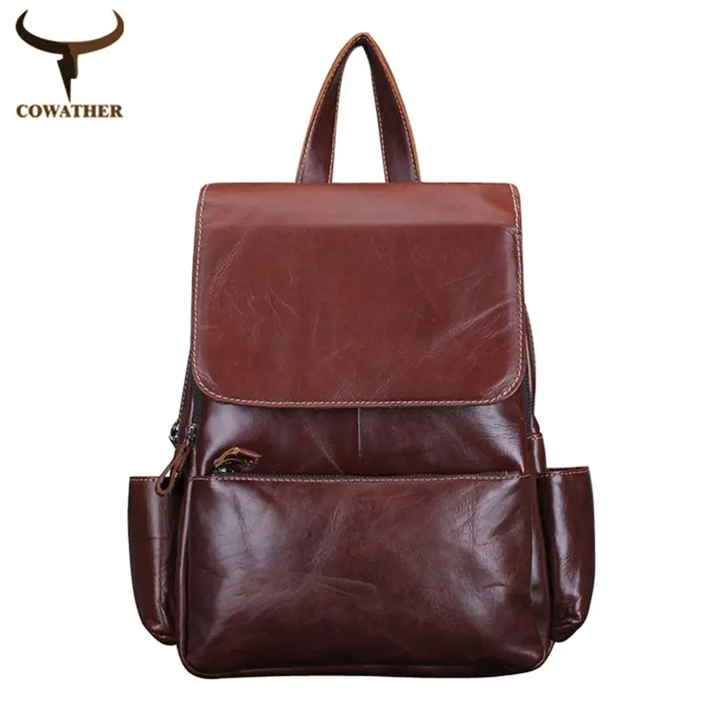 Prix pour COWATHER Vintage 2016 vache véritable sacs à dos en cuir pour femmes grande capacité Exquis Artisanat Huile cire en cuir haute livraison gratuite Prix pour COWATHER Vintage 2016 vache véritable sacs à dos en cuir pour femmes grande capacité Exquis Artisanat Huile cire en cuir haute livraison gratuite