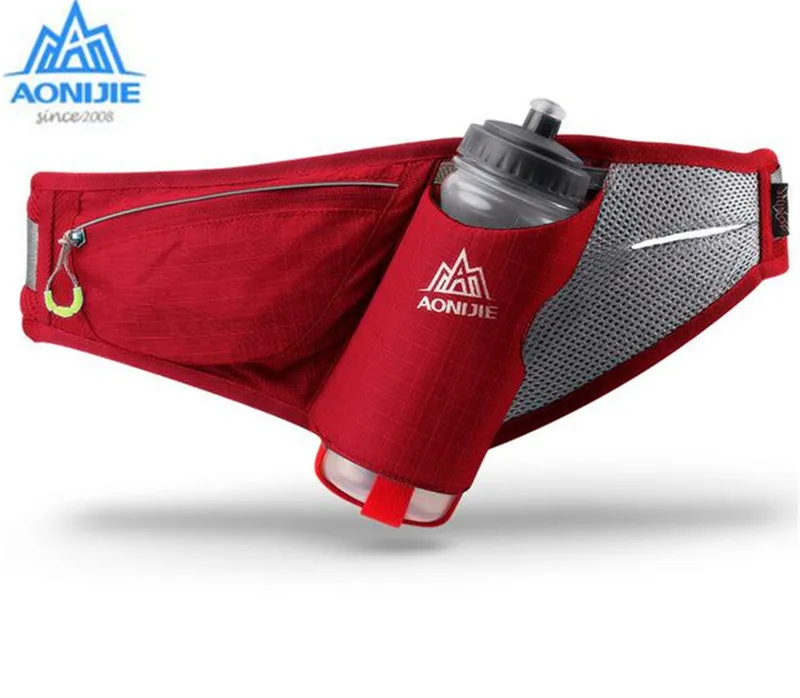 Aonijie deporte maratón Correr envío Correr Accesorios agua Fanny Pack hombres mujeres Riñoneras Correr Accesorios