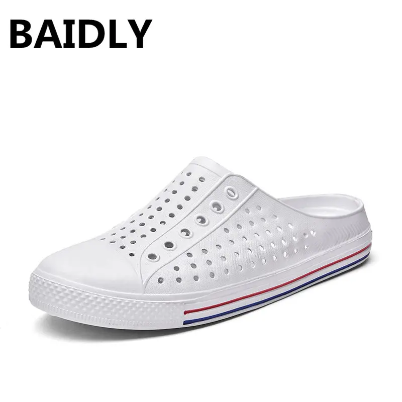 Men Slippers Summer Fashion Soft Bottom Leisure Trend Home Cool Slippers Comfortable Simple Men Beach Slippers