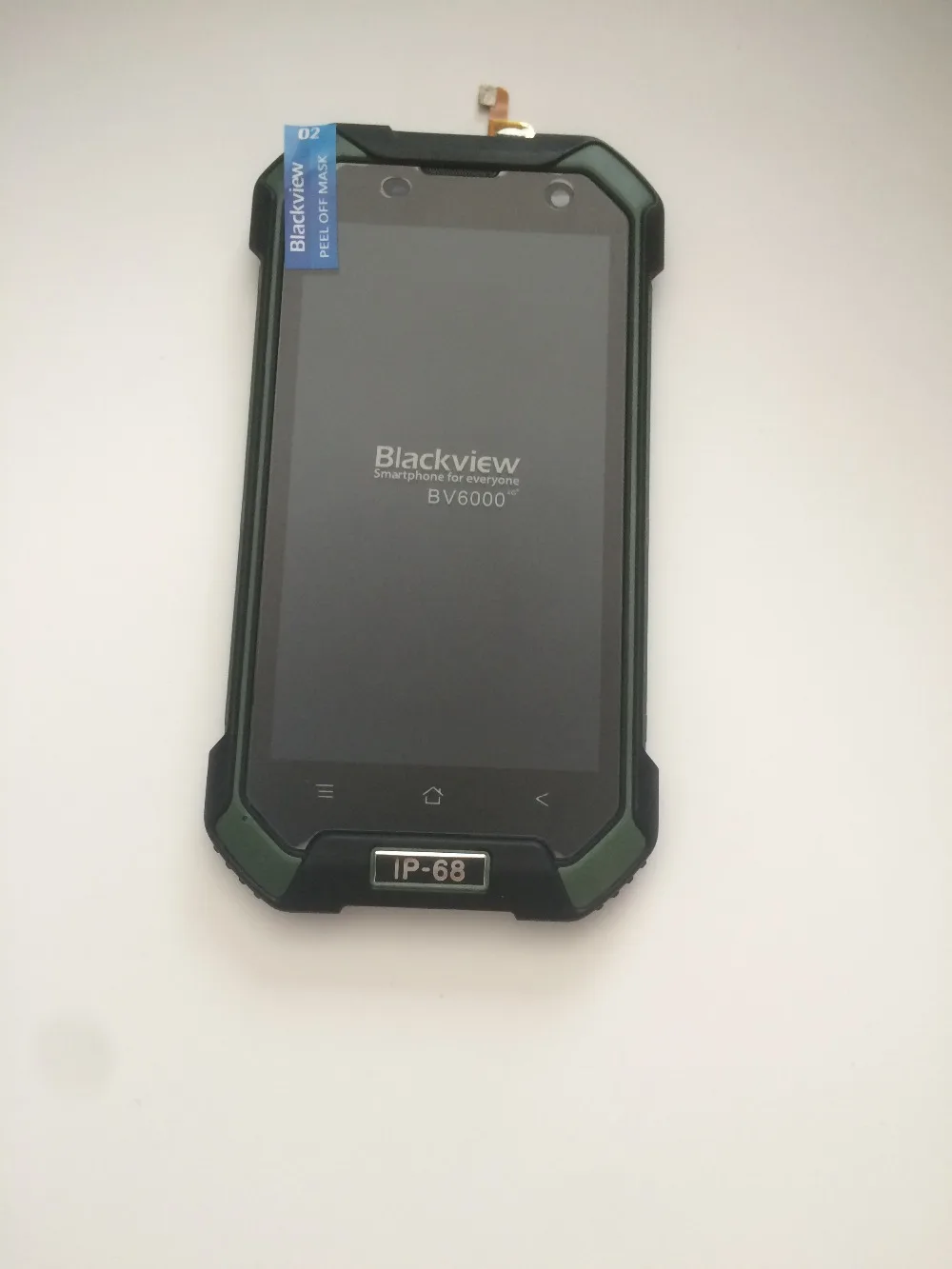 Б/у ЖК экран + сенсорный рамка для Blackview BV6000 4 7 MT6755 Octa core 1280x720 Бесплатная доставка| |