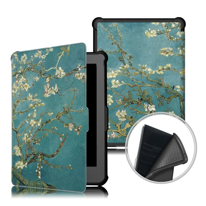 50Pcs PU Leather Cover Case for Kobo Clara HD 6 6" inch Ebook Reader+ Screen Film