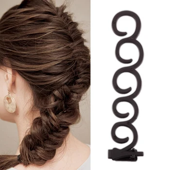 

2pcs beauty health tool hair braider set French HairTool Braid Hair Twist Curler Styling Braider with Edge Hook DIY Accessories