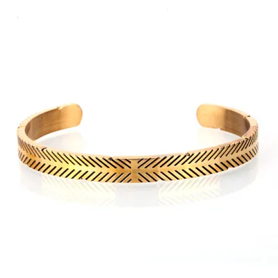Mcllroy браслет для мужчин/женщин/манжета/Любовь/браслеты и браслеты открытый нержавеющая сталь титан золотой браслет пара браслет ювелирные изделия Викинг - Окраска металла: Style B