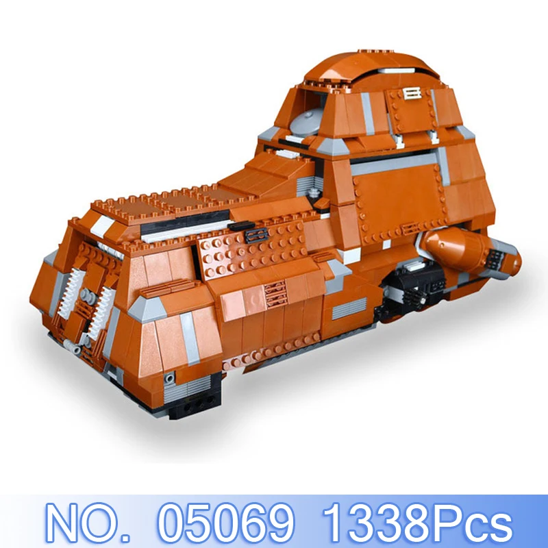 

Lepin 05069 1338Pcs Star Wars Figures Federation Transportation Tank Model Building Blocks Bricks Compatible Legoing 7662 Toy