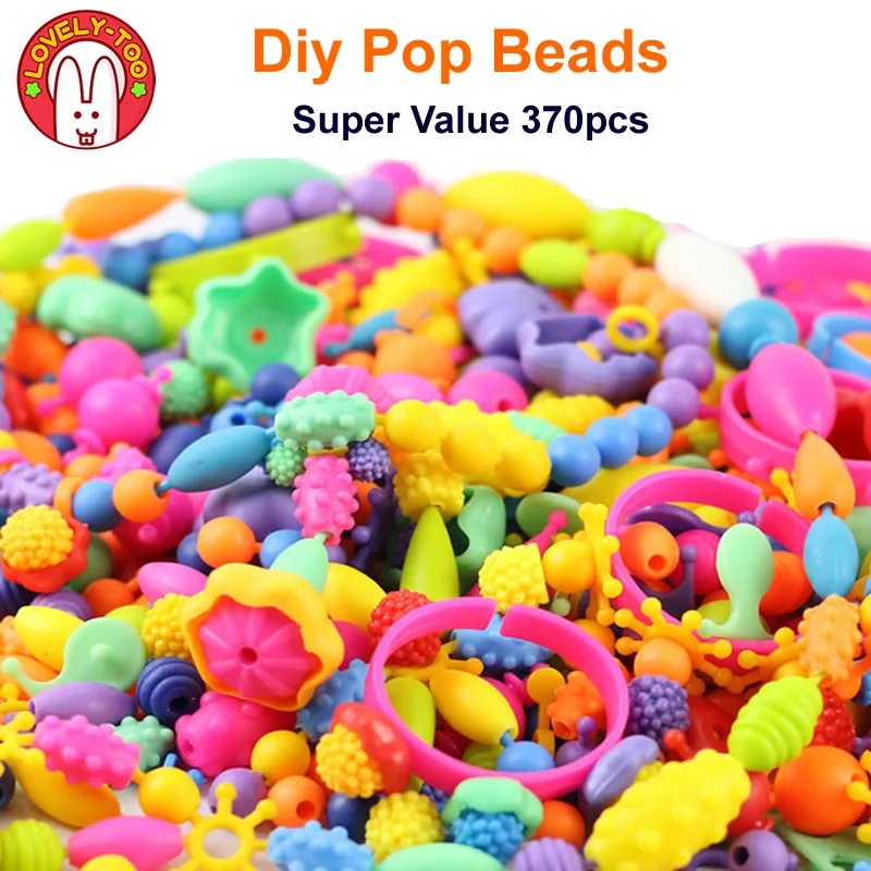 Bricolage Pop perles filles jouets créativité couture enfants artisanat Bracelets pour enfants bijoux faits à la main Kit de mode jouet pour fille cadeau