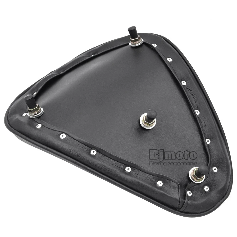 Leather Solo Slim Seat Mount for Harley Sportster Bobber Chopper  (10)