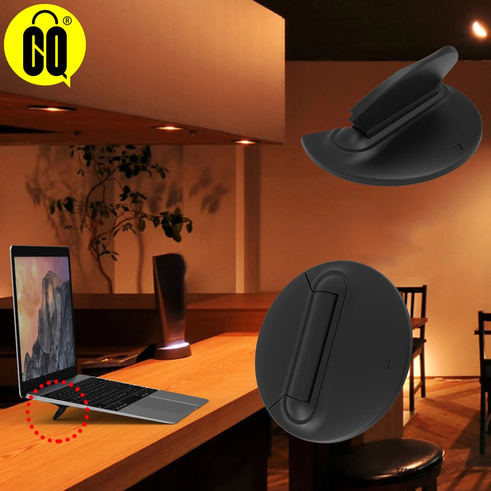 

2019 hot sell Universal Black Folding Portable Laptop Stand Bracket,Laptop Stand Portable Cooling Pad,Support 10-17inch Notebook