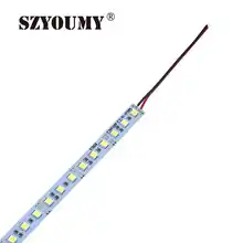 SZYOUMY 100 шт./лот 5050 светодиодный свет бар белый теплый белый 72 светодиодный s/м SMD шкаф СВЕТОДИОДНЫЙ жесткой полосы DC 12 V витрина светодиодная твердая лента