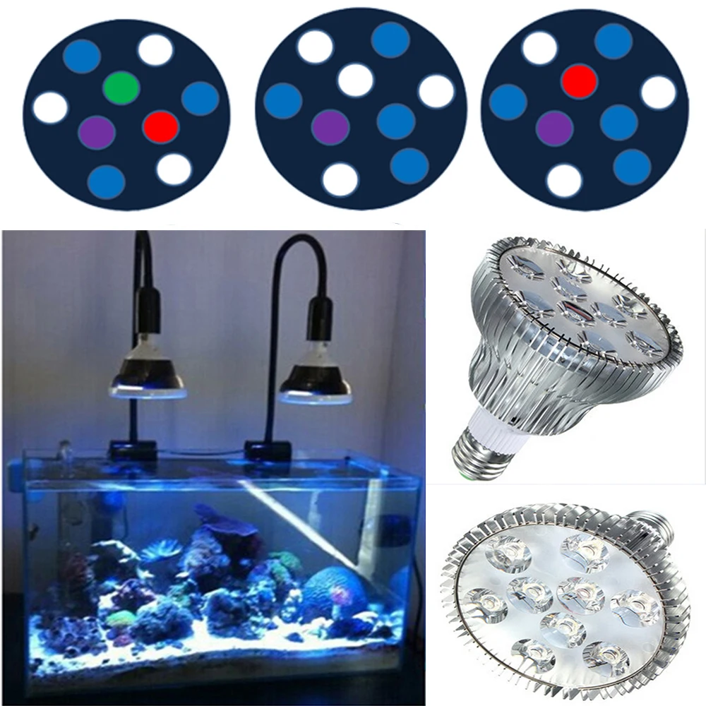 27W Full Spectrum LED Aquarium Light PAR38 Bridgelux LED Aquarium Light