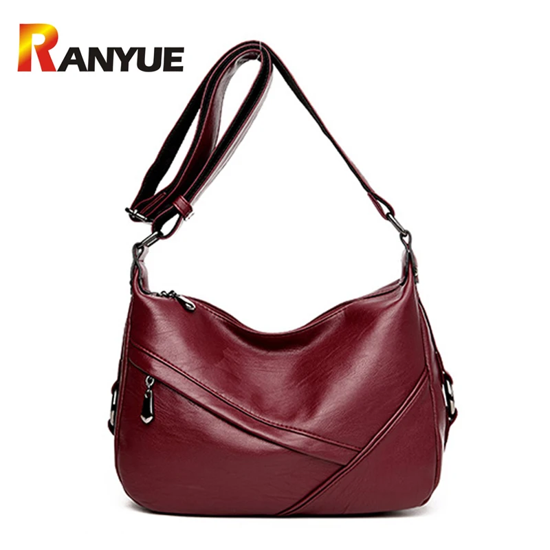 RANYUE Luxury Ladies Handbags Patchcwork Women Bags Designer Soft Pu Leather Shoulde Crossbody ...