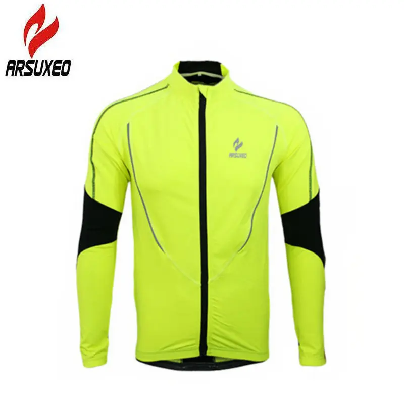 

Arsuxeo New Winter Ruining Jacket Cycling MTB Fleece Breathable Reflective Windbreaker Fishing Ski Men Coat Outdoor Clothing