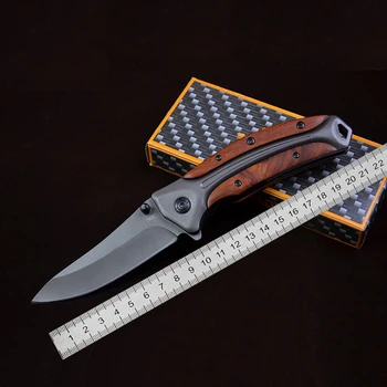 

Hot Pocket Knives Hunting Folding Knife Tactical Combat Survival Knives 9Cr18Mov Blade Damascus Pattern EDC Utility Tools
