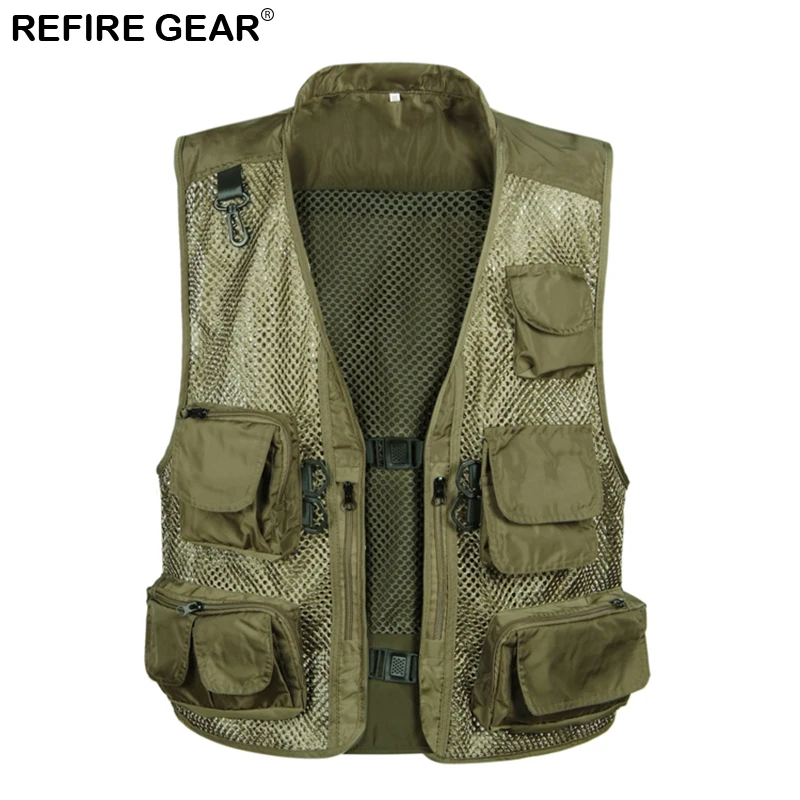 Sem Mangas Colete Camo Camuflagem Multi-bolsos Coletes Salva-vidas