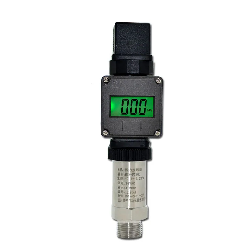 Digital Druck Transmitter Transducer 4-20mA 24V DC Wasser Gas Druckmessumformer 