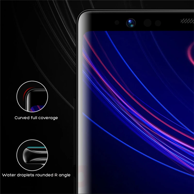 YOYIC 9D полностью изогнутое закаленное стекло для samsung Galaxy S9 S8 Plus S6 S7 Edge Защита экрана для samsung Note 8 9 стеклянная пленка