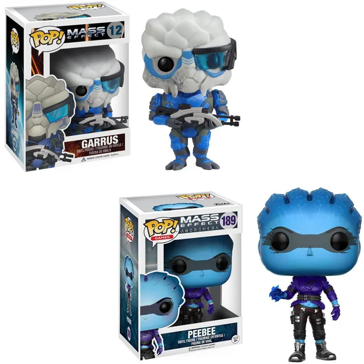 

FUNKO pop MASS EFFECT 189 PEEBEE 12 GARRUS Model Figure Collectible Model Toy for gift